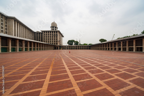 Exterior of Istiqlal mosque...