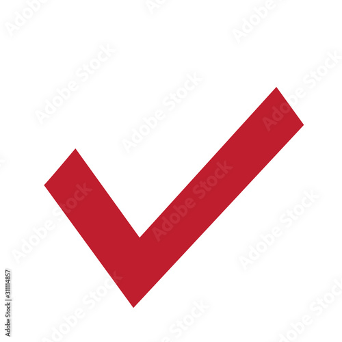 Checkmark color icon, vector 