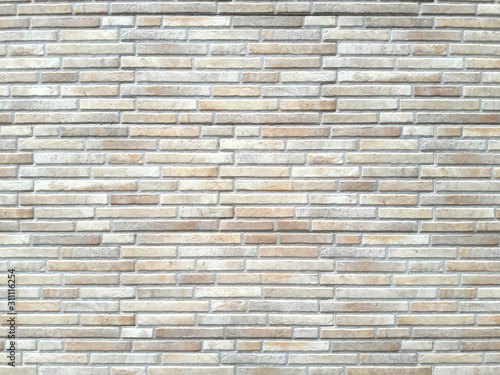 it is horizontal modern brick wall for pattern and background.