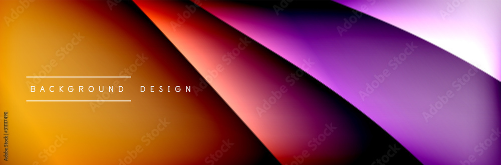 Flowing waves with 3d shadow effects and fluid gradients. Dynamic trendy abstract background. Vector Illustration Flowing waves with 3d shadow effects and fluid gradients. Dynamic trendy abstract background. Vector Illustration