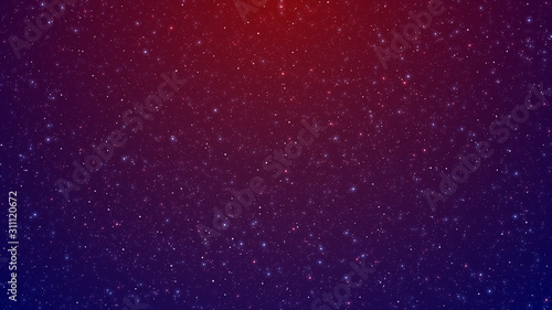 Sweet Color Starry Night Sky Of The Space With Red And Blue Background