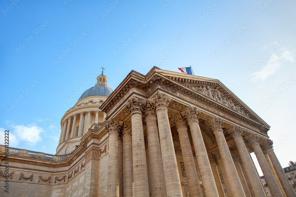  Pantheon famous building in the Latin Quarter in Paris