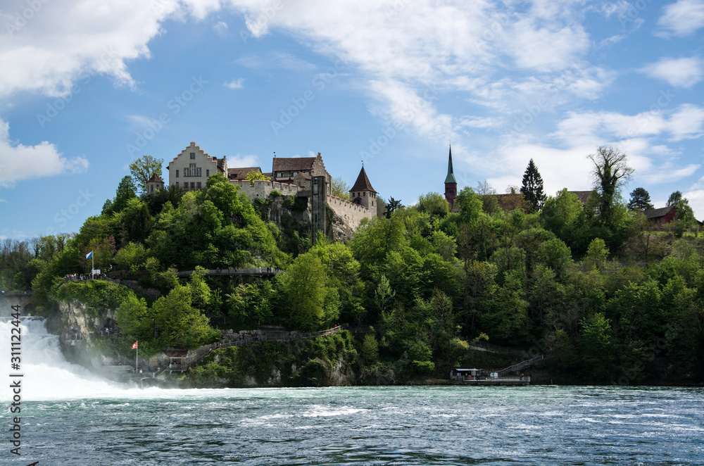 Schloss Laufen am Rheinfall von Schaffhausen, Schweiz