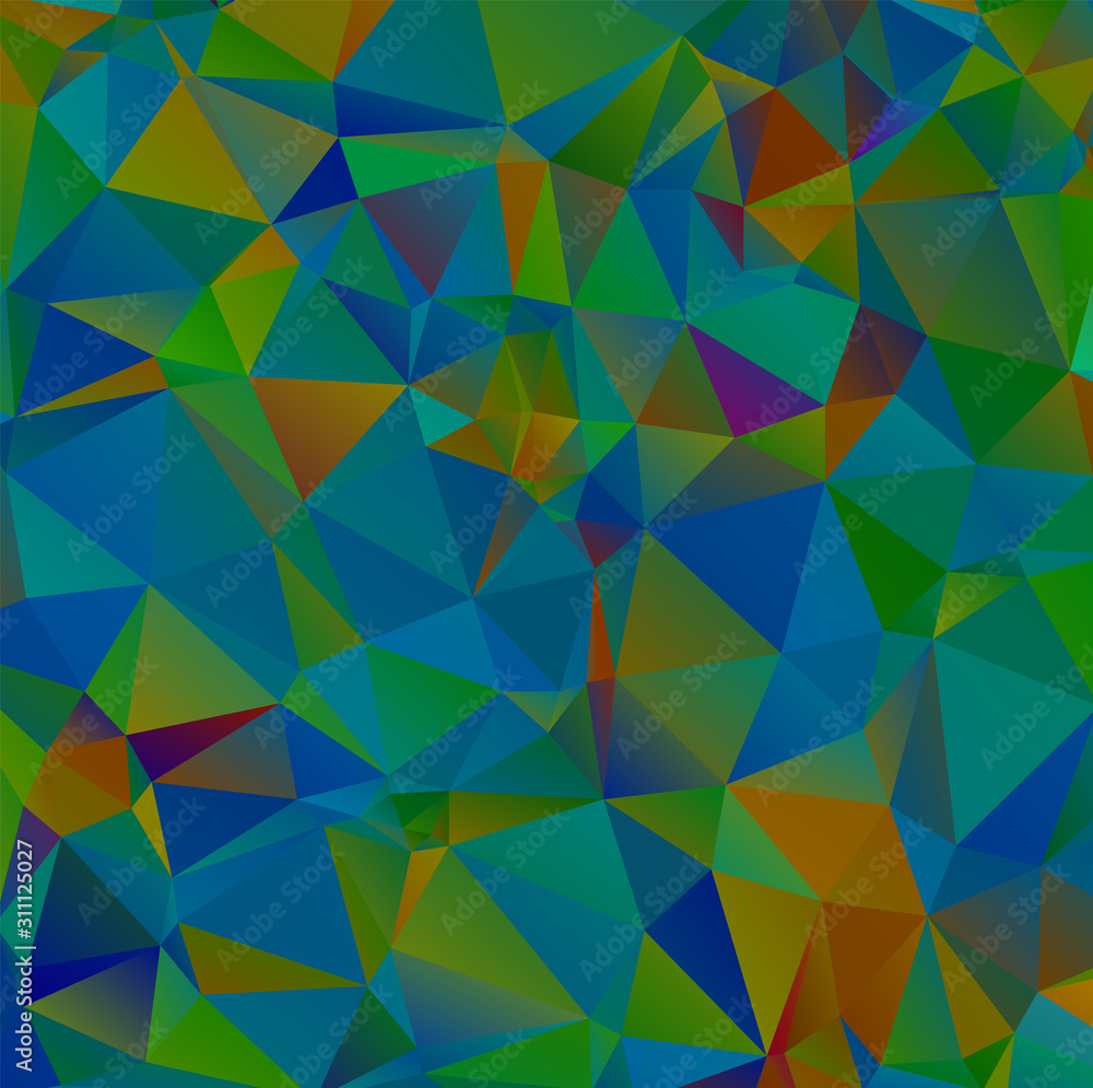 Obraz premium Abstract multicolor emerald green background. Vector polygonal design illustrator