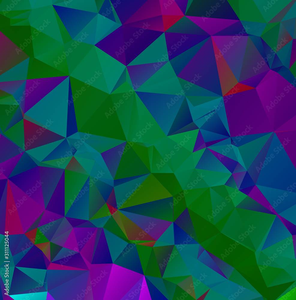 Obraz premium Abstract multicolor emerald green background. Vector polygonal design illustrator