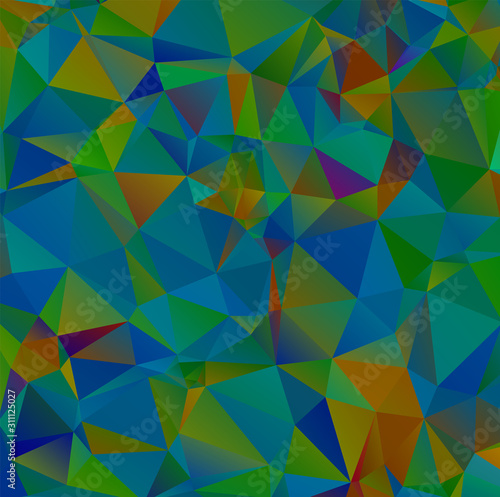 Abstract multicolor emerald green background. Vector polygonal design illustrator