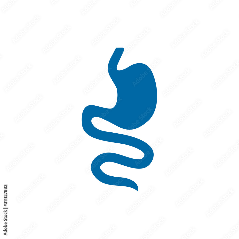 Obraz premium Stomach icon logo design vector template