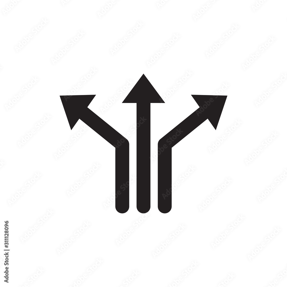 Arrow way path icon logo design vector template Arrow way path icon logo design vector template