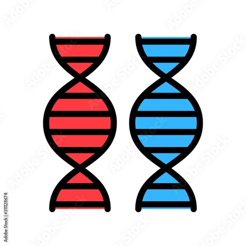 DNA vector, Future technology filled design icon