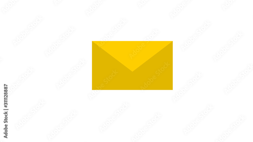 E-mail icon. illustration in flat minimalist style E-mail icon. illustration in flat minimalist style