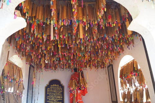 Requesting blessings from the Buddha