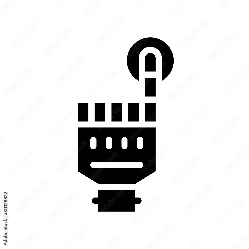 Artificial hand vector, Artificial related sollid design icon Artificial hand vector, Artificial related sollid design icon