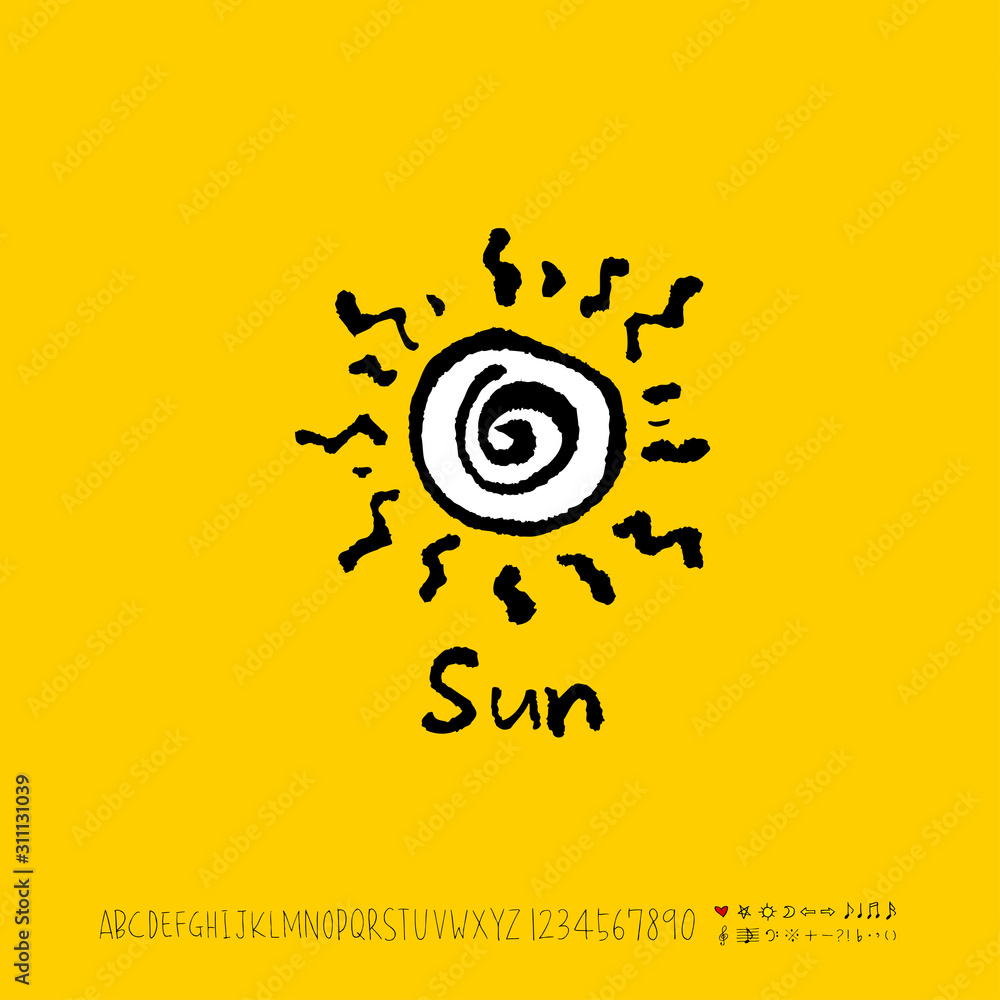 Fototapeta premium 알파벳 일러스트