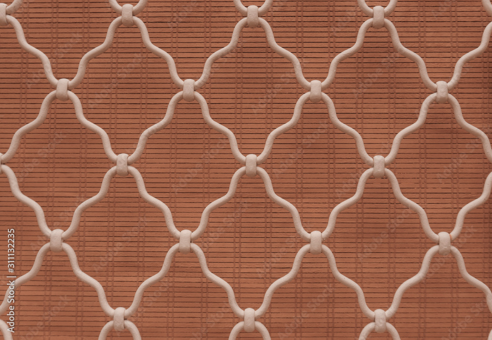 Fototapeta premium Diamond shape of wire decoration