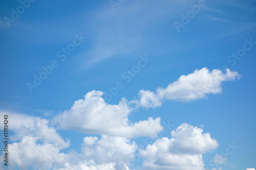 blue sky with light white clouds © Aliaksei Luskin