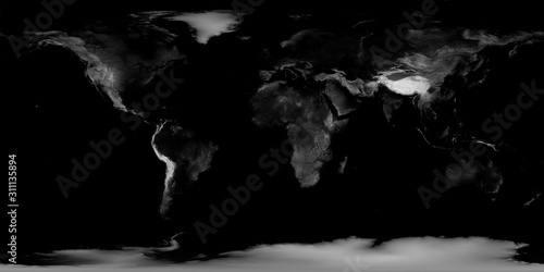 XXL size physical world map illustration. Primary source, elements of this image furnished by NASA. Extra large big map with highest detail avalable. 350 Mega Pixels resolution.black & white photo