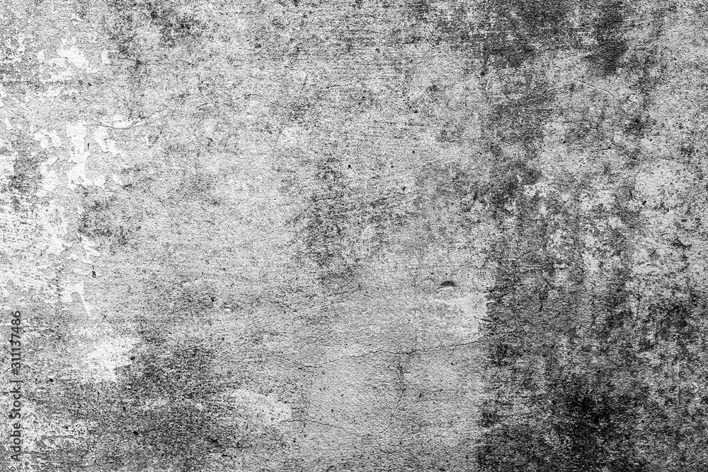 Fototapeta premium Texture of a concrete wall with cracks and scratches which can be used as a background