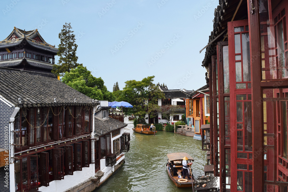Zhujiajiao, which is Chinese old town area in Shanghai, China