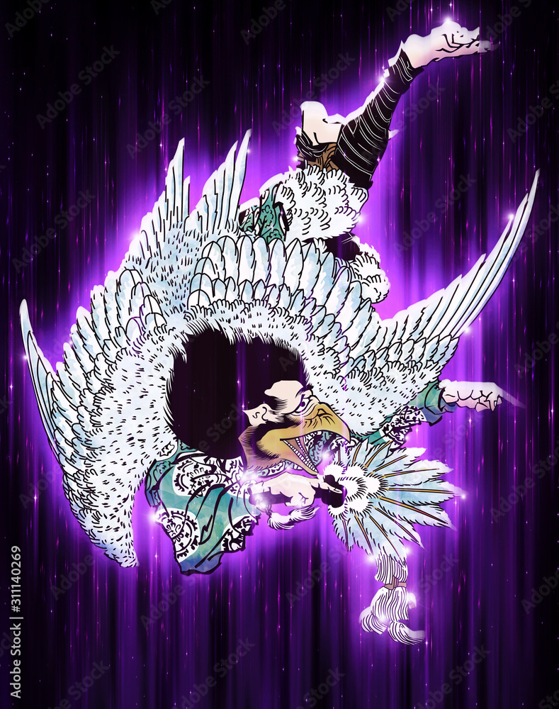 浮世絵 天狗 その1 光バージョン Stock イラスト Adobe Stock 浮世絵 天狗 その1 光バージョン Stock イラスト Adobe Stock