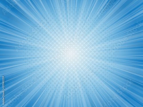 abstract blue light rays vector illustration background