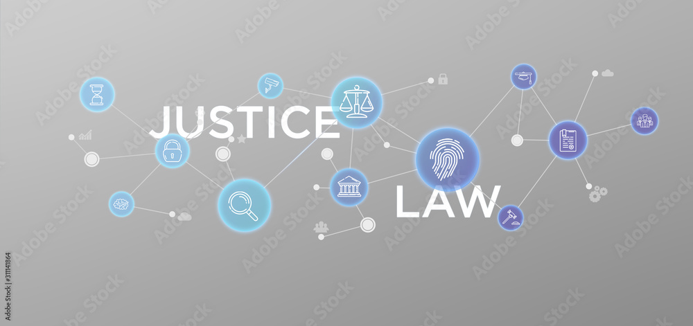 Cloud ofjustice and law icon bubble with data 3d rendering Cloud ofjustice and law icon bubble with data 3d rendering