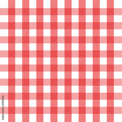 Checkered red and white check pattern background,vector illustration