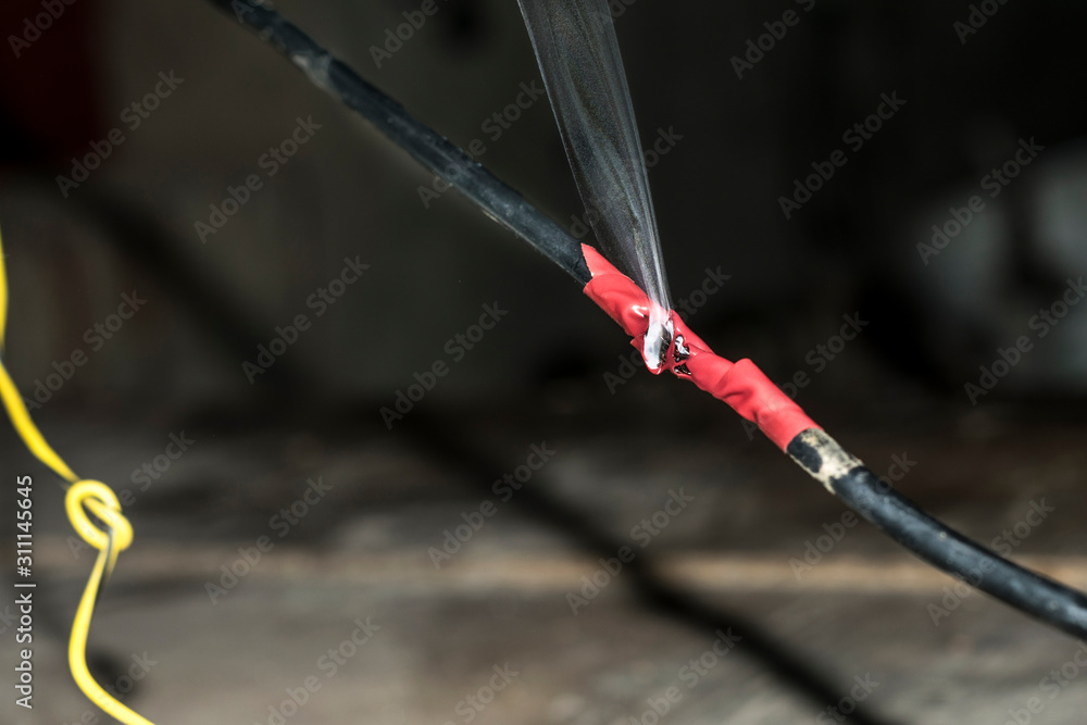 burning and smoking an electric cable cause of overload burning and smoking an electric cable cause of overload