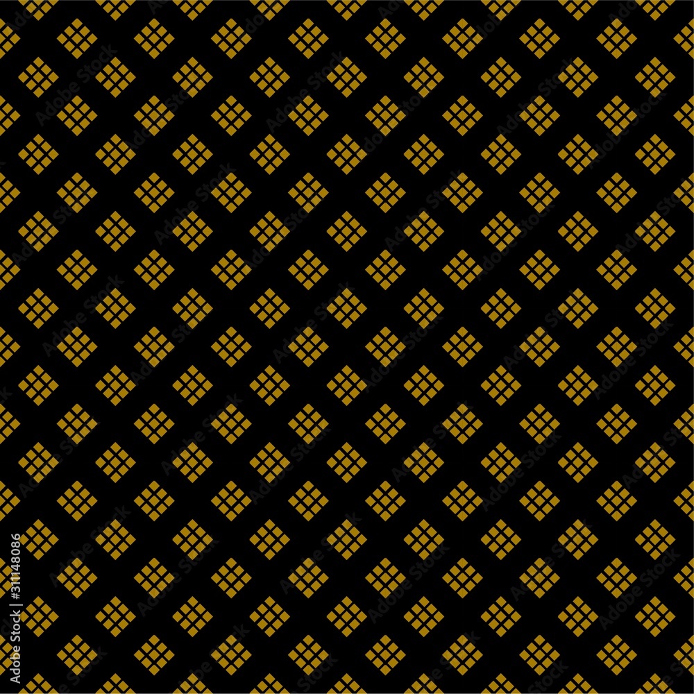 Black and Golden rick tiny rhombuses background pattern Black and Golden rick tiny rhombuses background pattern