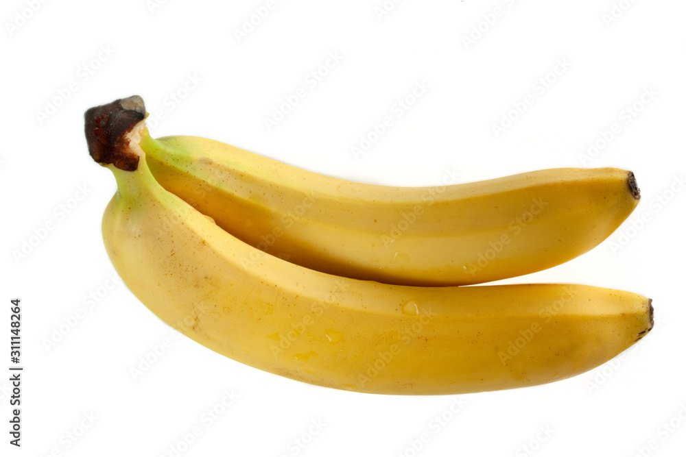 ripe bananas on isolated background ripe bananas on isolated background