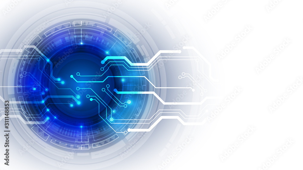 Obraz premium Abstract user HUD interface from glowing futuristic elements. EPS 10.