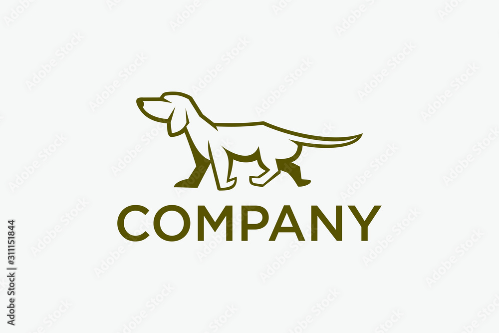 a dog for the icon or animal logo design concept ready to use