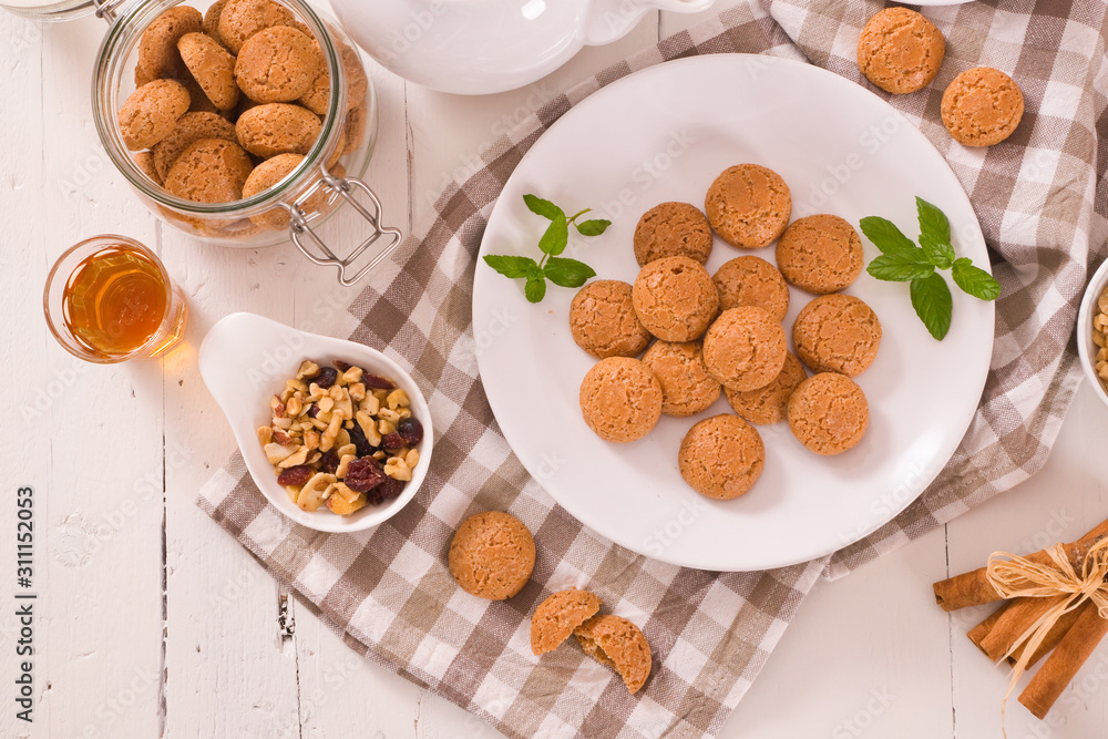 Amaretti cookies. Amaretti cookies.