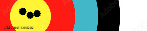 Marksman Target Grouping Web Banner Background