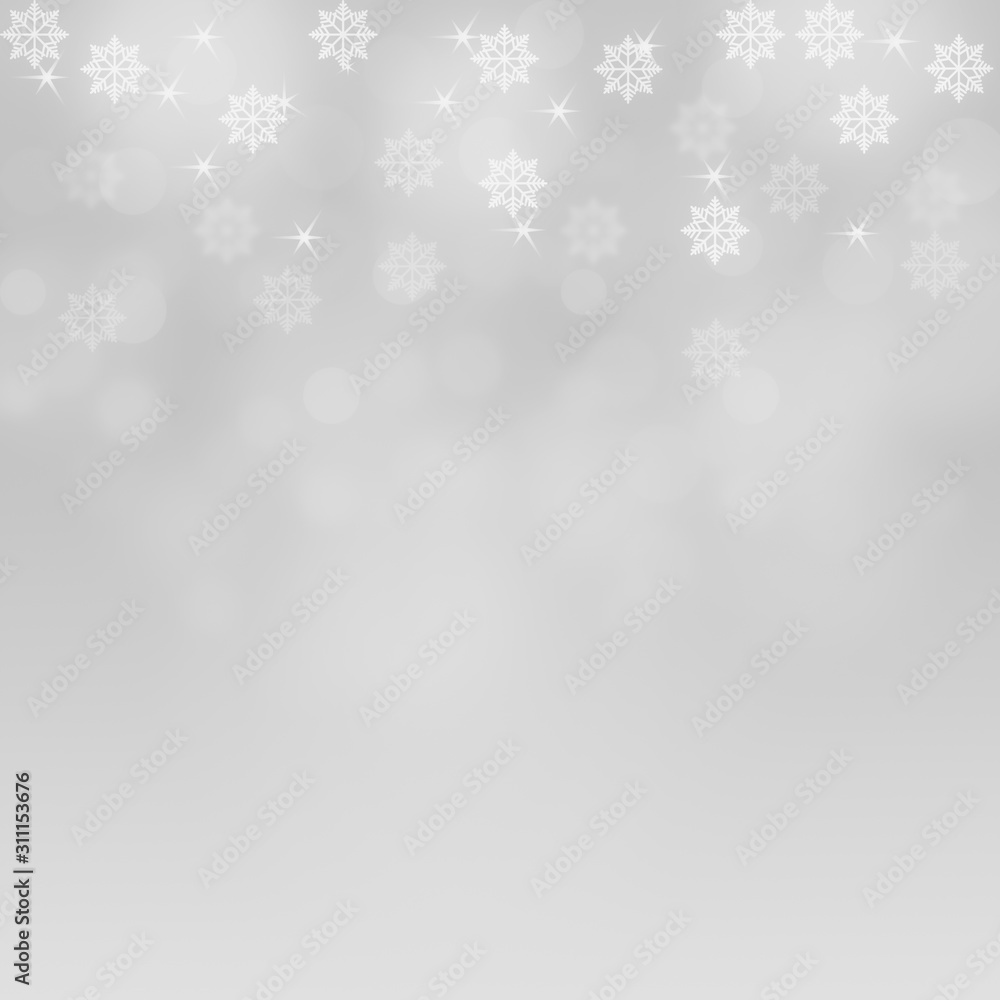 Snowflakes and snowfall on a cold blue winter background christmas Snowflakes and snowfall on a cold blue winter background christmas