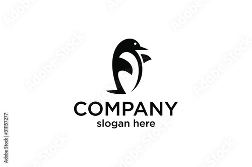 penguin icon concepts  animal logo template  penguin icon logo  penguin vector illustration