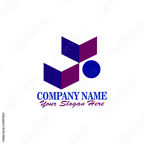 logo concept for fintech and digital finance industry