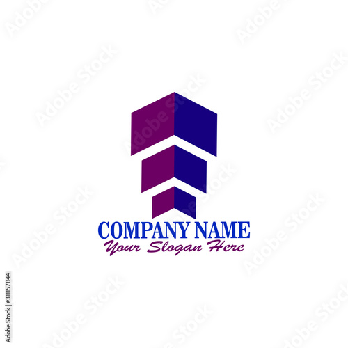 logo concept for fintech and digital finance industry