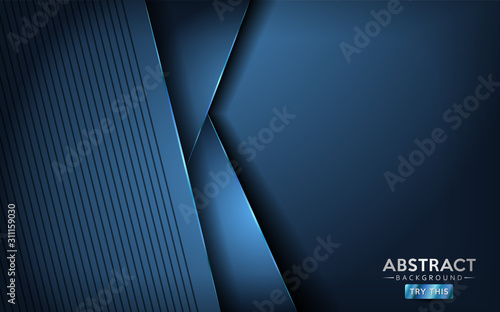 Wallpaper Mural Abstract tosca blue background with dynamic shape and lines. Torontodigital.ca