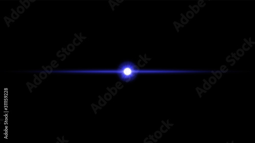 Vector sunlight special lens flare light effect. Isolated sun flash rays and spotlight. Phantom Blue translucent sunlight background. Blur abstract glow glare decor element. Star burst