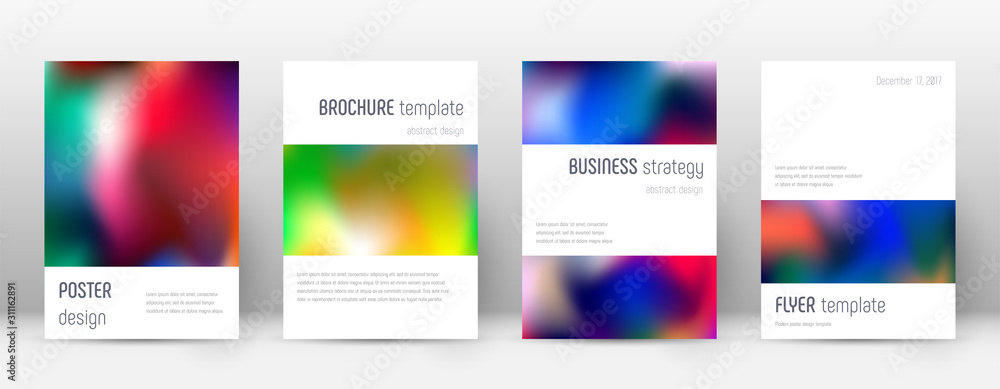 Flyer layout. Minimalistic wondrous template for B