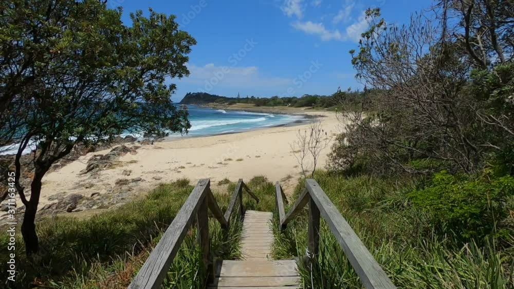 Walking Along Stunning Beach Australia Walking Along Stunning Beach Australia