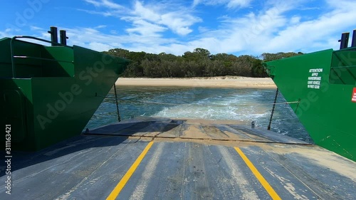 Fraser Island Ferry, Queensland Australia photo