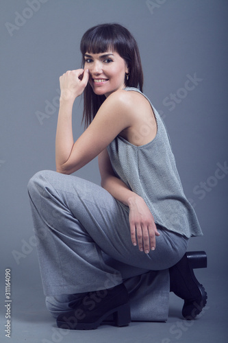 Full-length portrait young elegant woman. Fashion studio shot. © Photography by Ruiz
