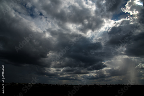 Beautiful sky background with clouds.