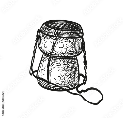 Champagne bottle cork.