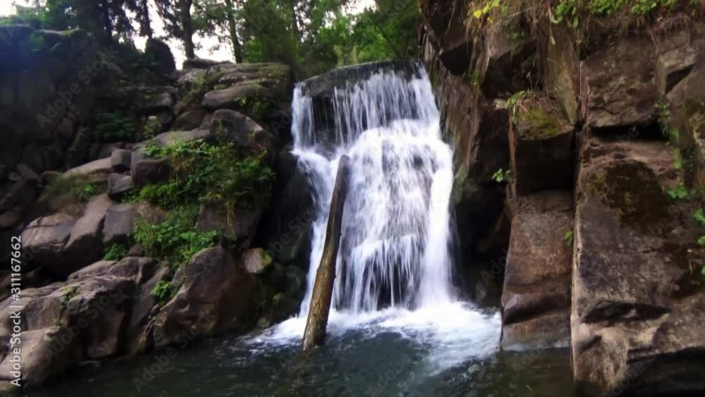 A small waterfall near Szzczawnica.Poland.. A small waterfall near Szzczawnica.Poland..