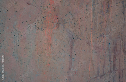 texture of iron with a painted rust