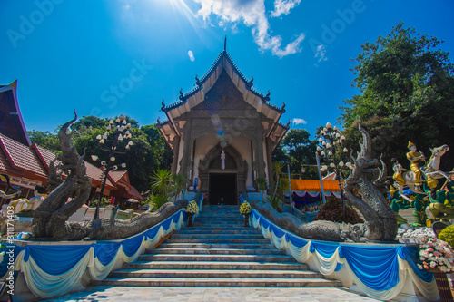 Wat Phra That Pha Ngow Temple ChiangRai Thailand.