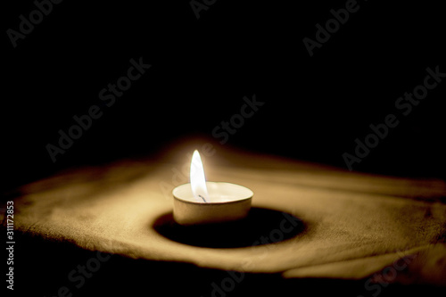 Memorial Day International Holocaust Remembrance Day The candle burns photo