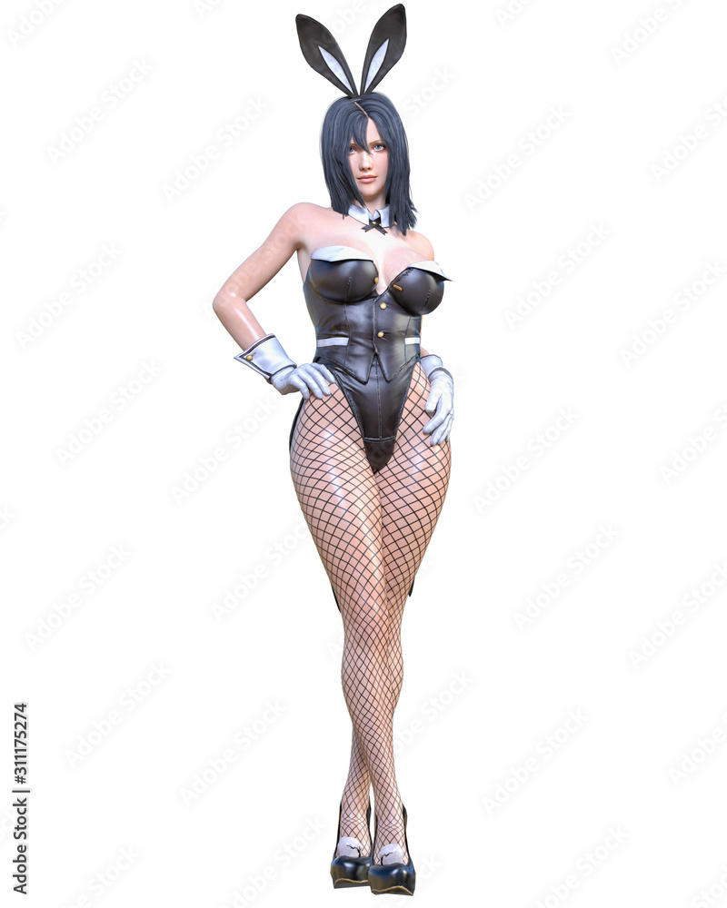 3D comics cosplay anime bunny girl. 3D comics cosplay anime bunny girl.